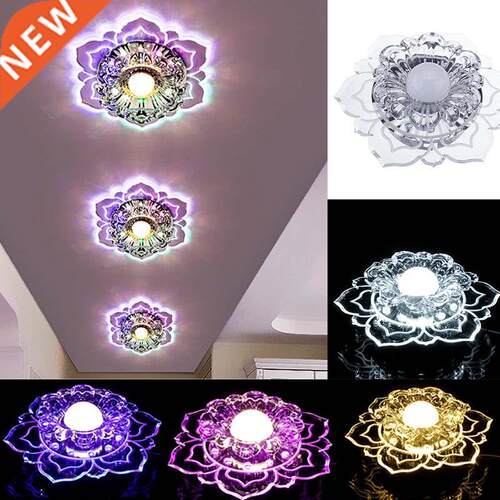 Dimming Modern Crystal LED Ceiling Lights Fixture Lamp for