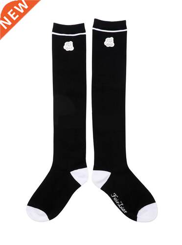 new golf long socks for girl fashion stretch golf tennis spo