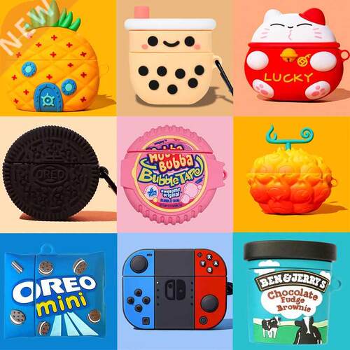 3D Ice Cream Bubble Gum for AirPods 3 Case Wireless Headpho