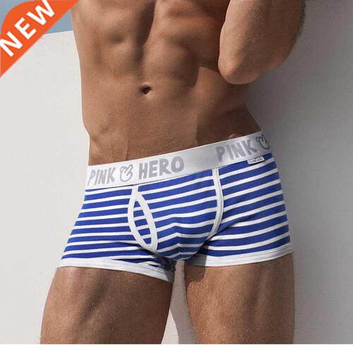 Hot 5pcs/Lot Pink Heroes High-Quality Cotton Underwear Men B