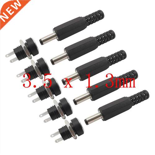 5Pairs DC Connector 3.5x1.3mm DC Power Male Plug+Female Sock