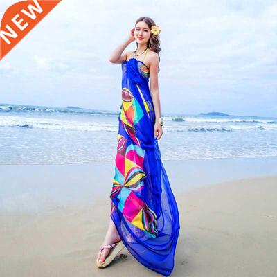 Pareo Scarf Women Beach Sarongs Beach Cover Up Summer Chiffo