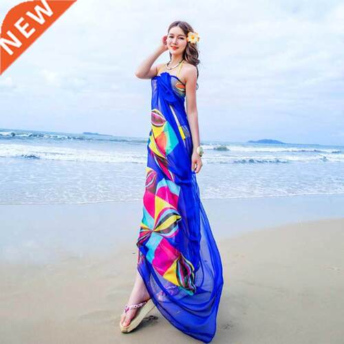 Pareo Scarf Women Beach Sarongs Beach Cover Up Summer Chiffo