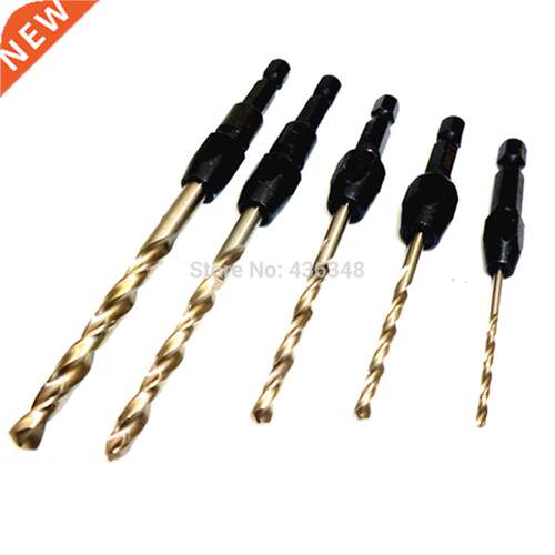 5pcs Countersink Drill Bit Set Screw Change Hex Shank Counte