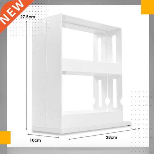 Kitchen Spice Organizer Rack Multi-Function Rotating Storage