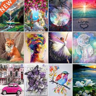 Painting Roun Full JIEME Ctoon Landscape Diamond Figure