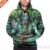 for women print Hoodies Casua Sweatshirt Shiva Mens funny