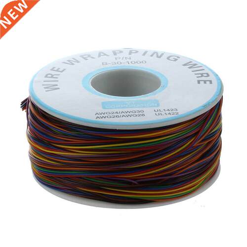 P/N B-30-1000 200M 30AWG 8-Wire Colored Insulation Test Wrap