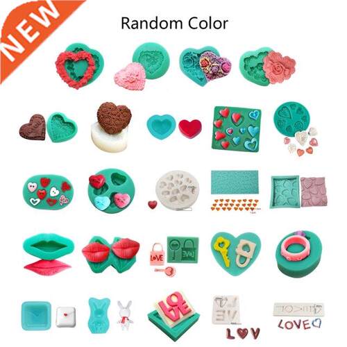 Love Heart Red Lips Ring Silicone Baking Mold Cake Decoratin