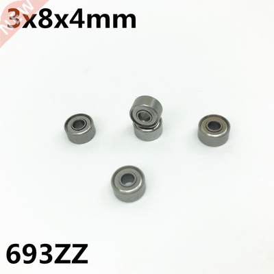 10Pcs 693ZZ L-830ZZ 3x8x4 mm Deep groove ball bearing Miniat