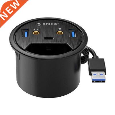 ORICO Desktop Grommet USB 3.0 HUB Type-C Audio Desk Mount