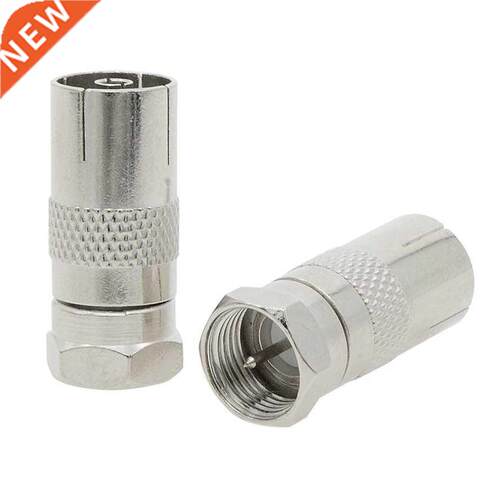 20Pcs FType Coupler Screw TV PAL Connector Socket to RF Coax