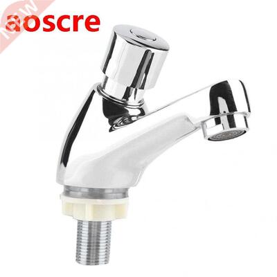 Ktchen Bathroom Chrome Plated Self Closing Water Saving Time