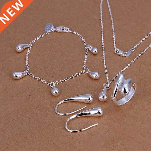 925 stamped Silver Wedding women high-quality classic drop b