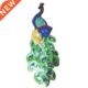 Peacock Embroidery Fabric Applique Sequin Large PCS