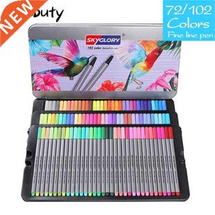 20/24/48/72/102 Colors 0.4mm Fine Line Pen Sketch Fineliner