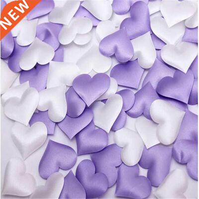 cheap ! 50pcs Heart fabic 2x1.5cm Wedding Party Confetti Tab