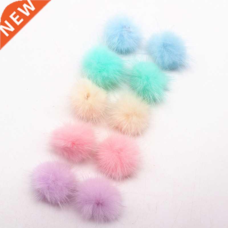 3cm Fur Pompom Mink Pom Poms Colors Soft mink Pompon DIY Mat