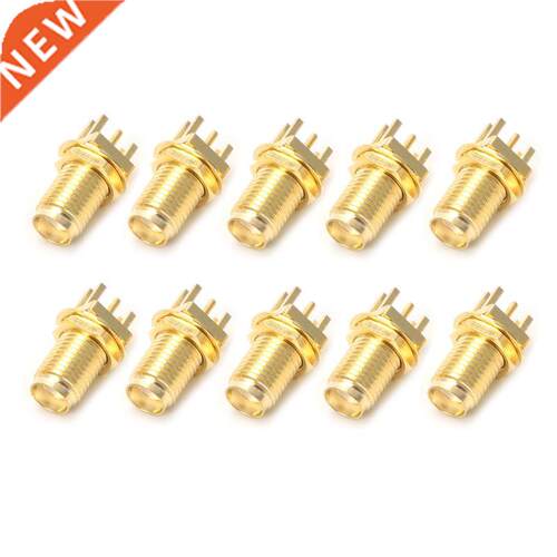 10pcs End Launch PCB Mount Mount SMA Female Jack Straight
