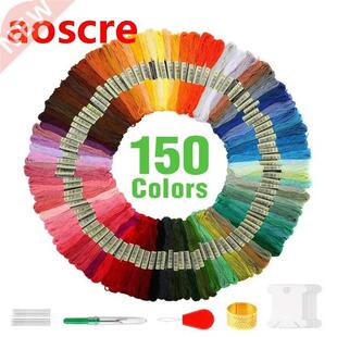 Embroidery Thread Floss Set 150 Colors Cross Stitch Floss Ra