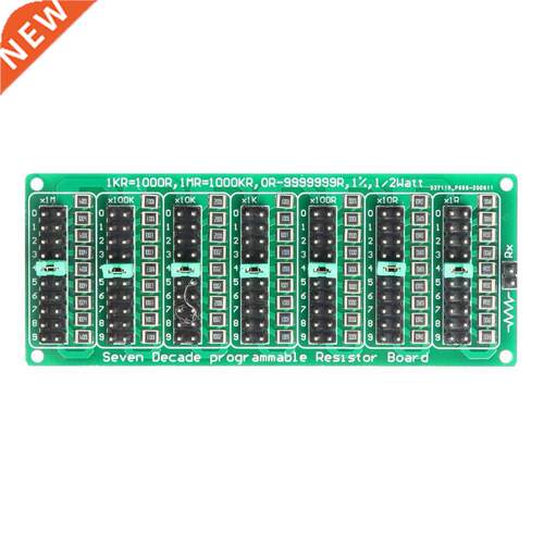 Seven Decade Resistor Board 1R-9999999R Step Accuracy 1R 1/2
