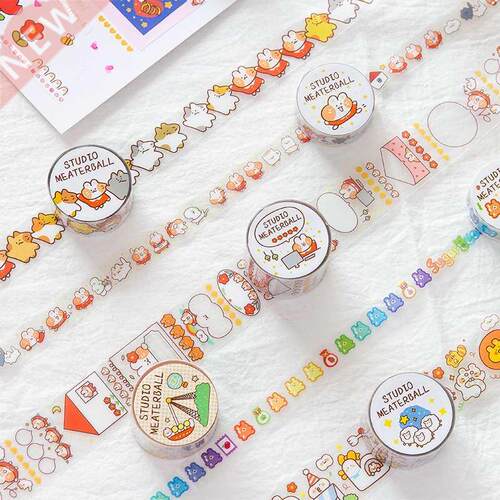 Cute Cat Family Series Journal Washi Tape  Scrapbooking
