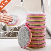 Sponge Clean Pcs Dish Pot Pan Cleaning Sides Double