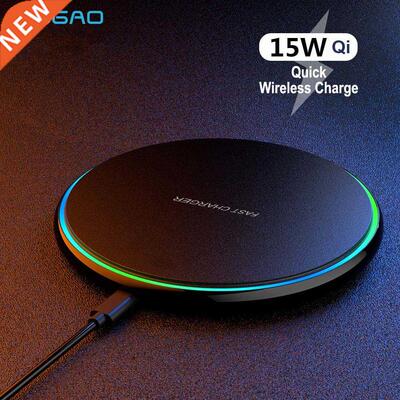 15W Wireless Charger USB C Fast Charging Pad 10W Quick Charg