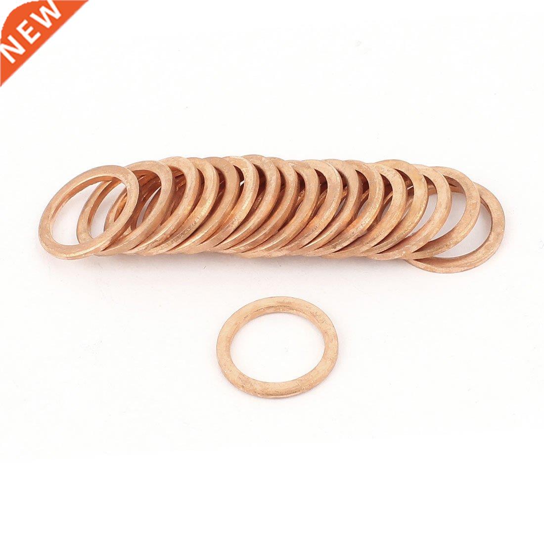 20Pcs Copper Crush Washer Flat Ring Gasket Fitting 12mmx16mm