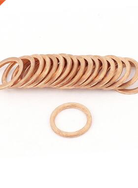 20Pcs Copper Crush Washer Flat Ring Gasket Fitting 12mmx16mm