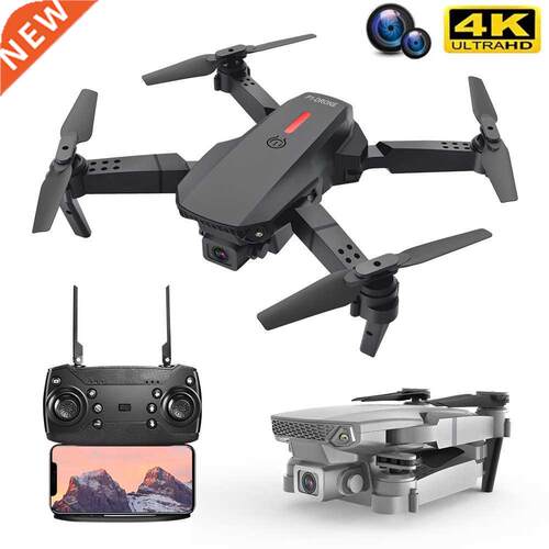 E88 Rc Drone 4K Profesional HD Dual Camera 2.4Ghz Mini Folda