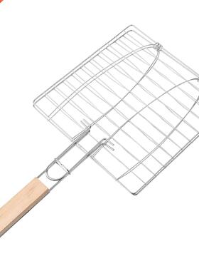 Hemoton Barbecue BBQ Grill Basket Double Fish Grilling