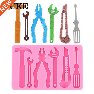 D Hardware Tools Silicone Fondant Molds Spanner Saw Lad