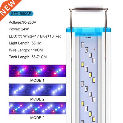 16W Led Aquarium Light  Color Full Spectrum Adjustment