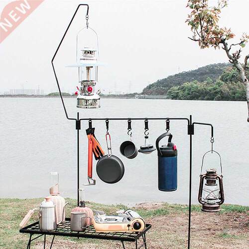 Camping Rack Hang Detachable Lantern Stand Lamp Tripod