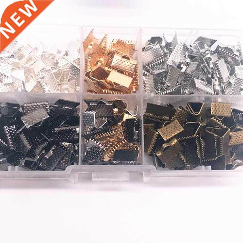 Wholesale 6/8/10/13mm Metal Crimp End Fold Over Clasps Cord