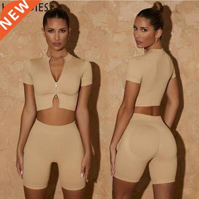 HILADIE Women Yoga Suit Seamless Sport Leggings With Top Fit