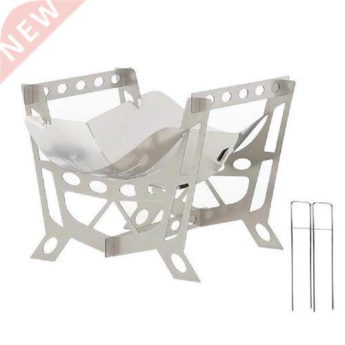 Portable Camping Grill Stainless Steel Folding BBQ Kabab