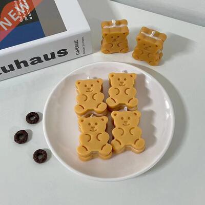 Bear Sandwich Biscuit Silicone Mold For Candles Cream
