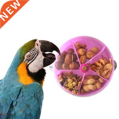 Legendog 1pc Parrot Feeder Creative Rotatable Wheel Grids
