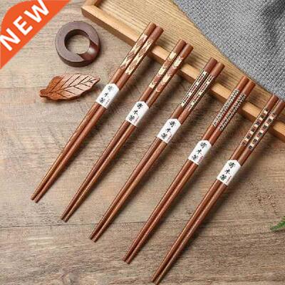 5 Pairs Wooden Chopstick Household Long Chop Stick Kitchen