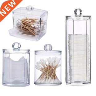 Acrylic Makeup Organizer Cotton Swabs Qtip Container Cosmeti