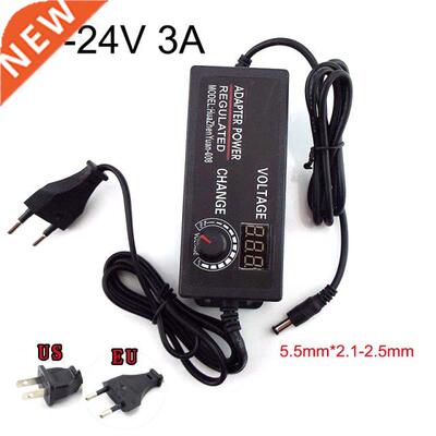 Adjustable Power Supply Adapter AC to DC 3V-24V 3A Universal