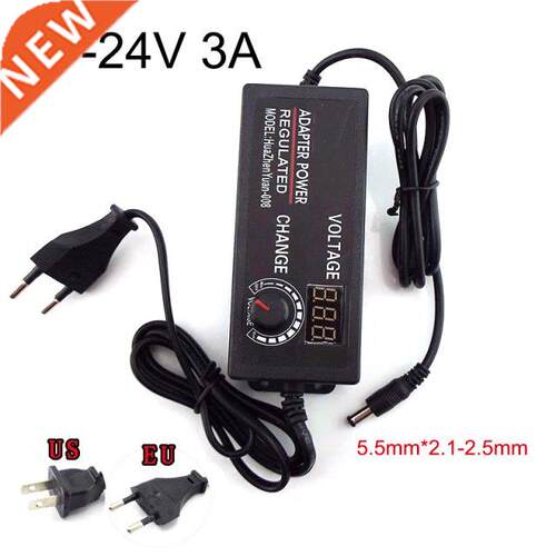 Adjustable Power Supply Adapter AC to DC 3V-24V 3A Universal