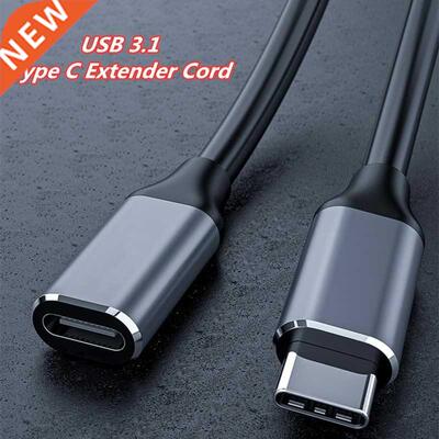 USB3.1 Type C Extension Cable Type C Extender Cord 4K HD Ma