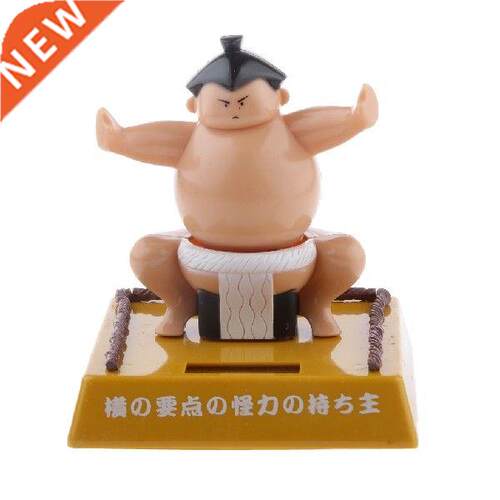 Solar Powered Sumo Wrestler Kids Swing Toy Car Ornament