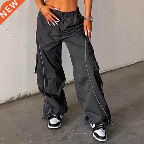 YiYiMiYu Hippie Baggy Trousers Women Side Pockets Setwear Ca