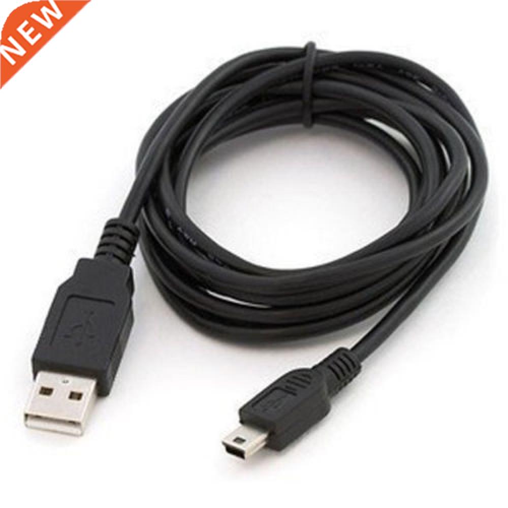 Black USB 2.0 A Male to Mn 5 Pn Type B Chargng Cable Co