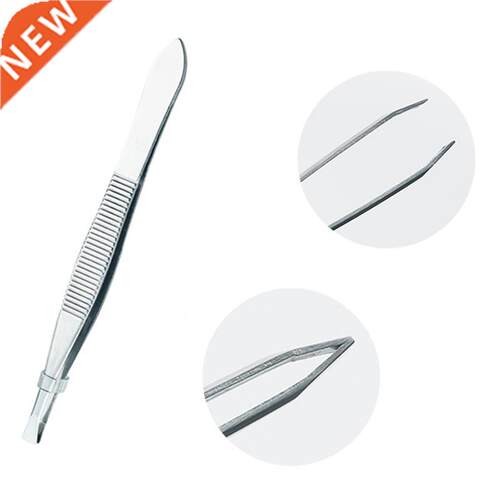 ZtDpLsd 1Pcs Precision Slant Eyebrow Tweezers Non-slip Makeu