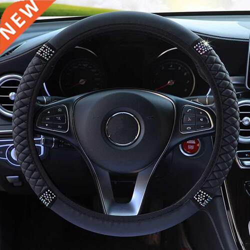 Universal 37-38cm Bling Bling Car Steering Wheel ver Crystal